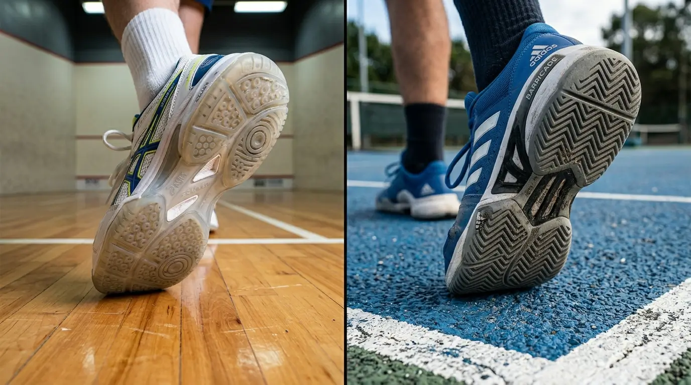 How to restore court shoe grip on both indoor hardwood and outdoor hard court surfaces for maximum traction.